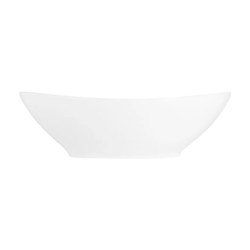 Bathroom White Cloakroom Porcelain Ceramic Vanity Durable Countertop Lavatory Oval Shape Grade-a Vitreous China Tabletop Art Basin Vessel Sink