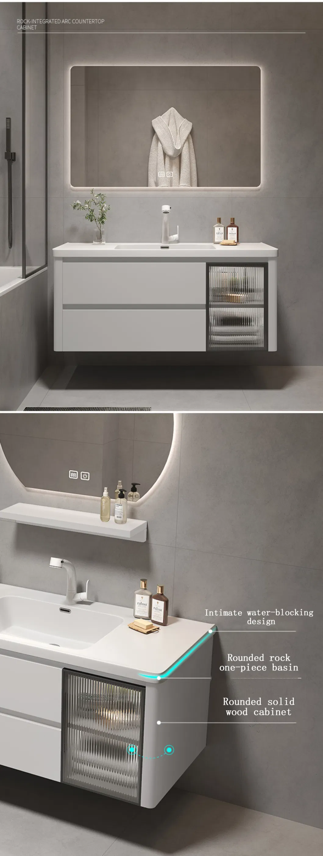 Customized Single Bath Wash Bathroom Vanity Cabinet Bathroom Sink