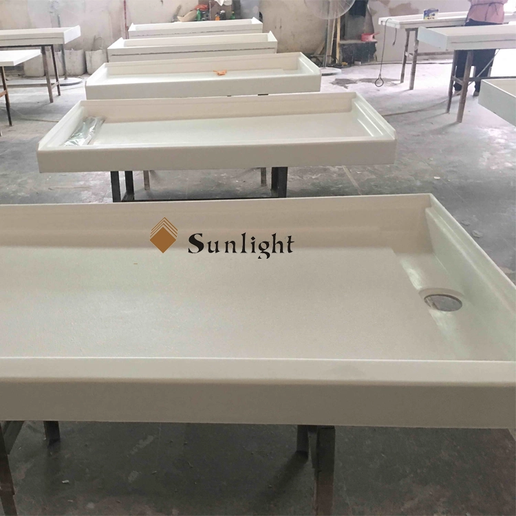 72X34X4.75 Cultured Marble Shower Pans/Base/Pan/Tray for USA Hotel Project