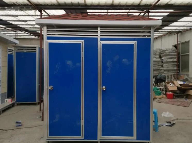 Prefab Mobile Toilet Quick Built Metal High Strength Easy Assembal Residential Steel Portable Toilets