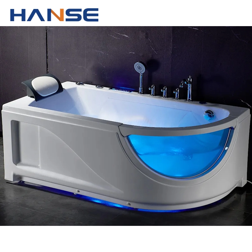 Wholesale Cheap Air Jet Massage Bath Tub Hotel Acrylic Double Massage Bathtub with Shower