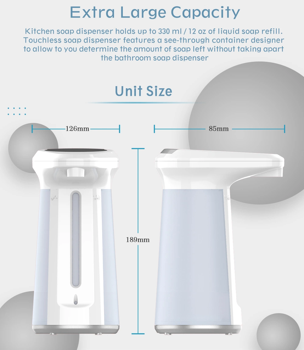 Automatic Liquid Soap 330ml Touchless for Kitchen Sink Dispenser