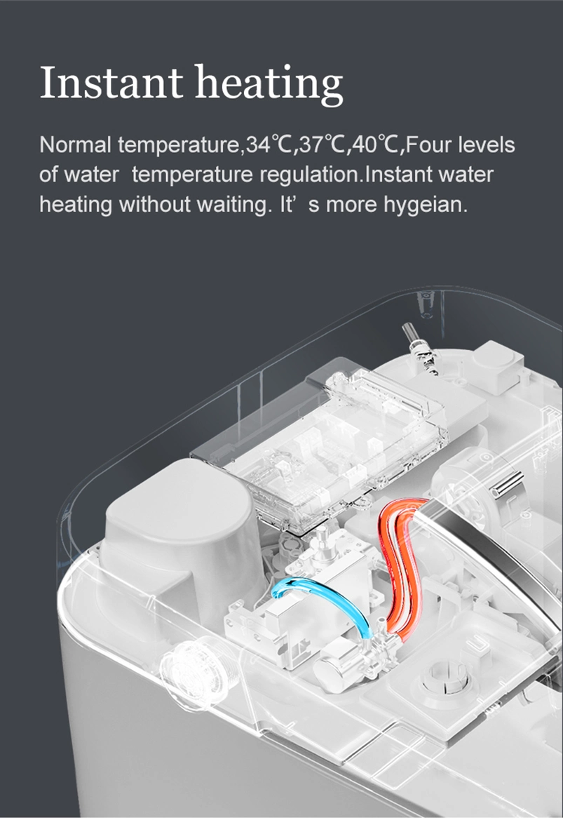 Intelligent Smart Toilet with Automatic Flush, Remote Control, Voice Command, Seat Heating, and Innovative Features for Modern Bathroom Furniture