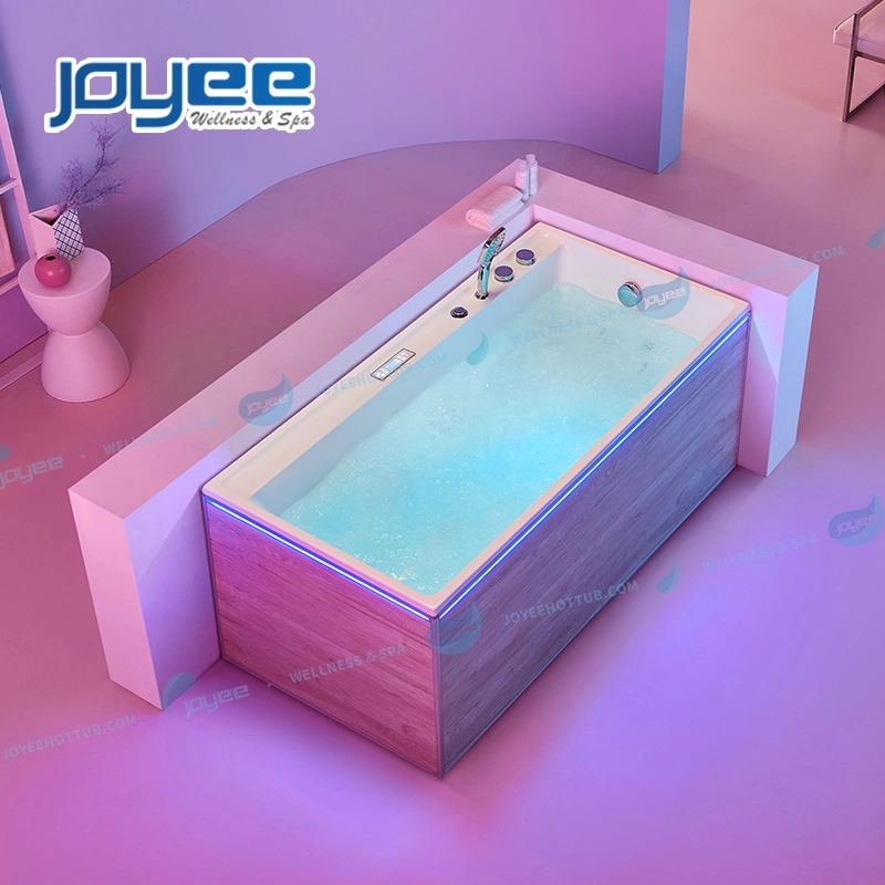 Joyee One Person Acrylic Jet Whirlpool Bathtub with Bluetooth Music for Shower Bath