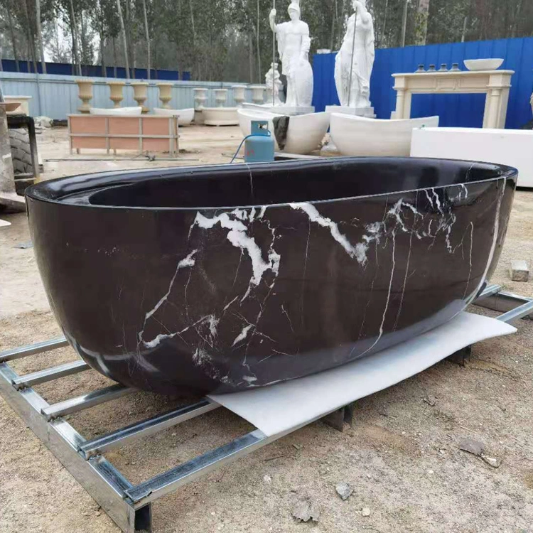 Factory Good Quality Professional Hand Carved Polishing Bathtub for Fat People