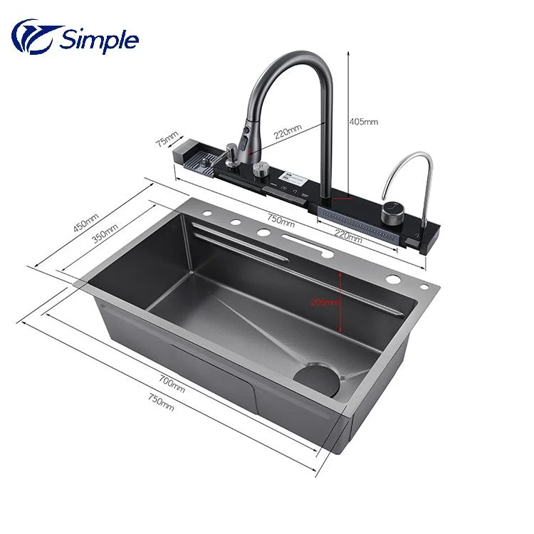 Hot and Cold Conditioning Faucet Smart Kitchen Sink