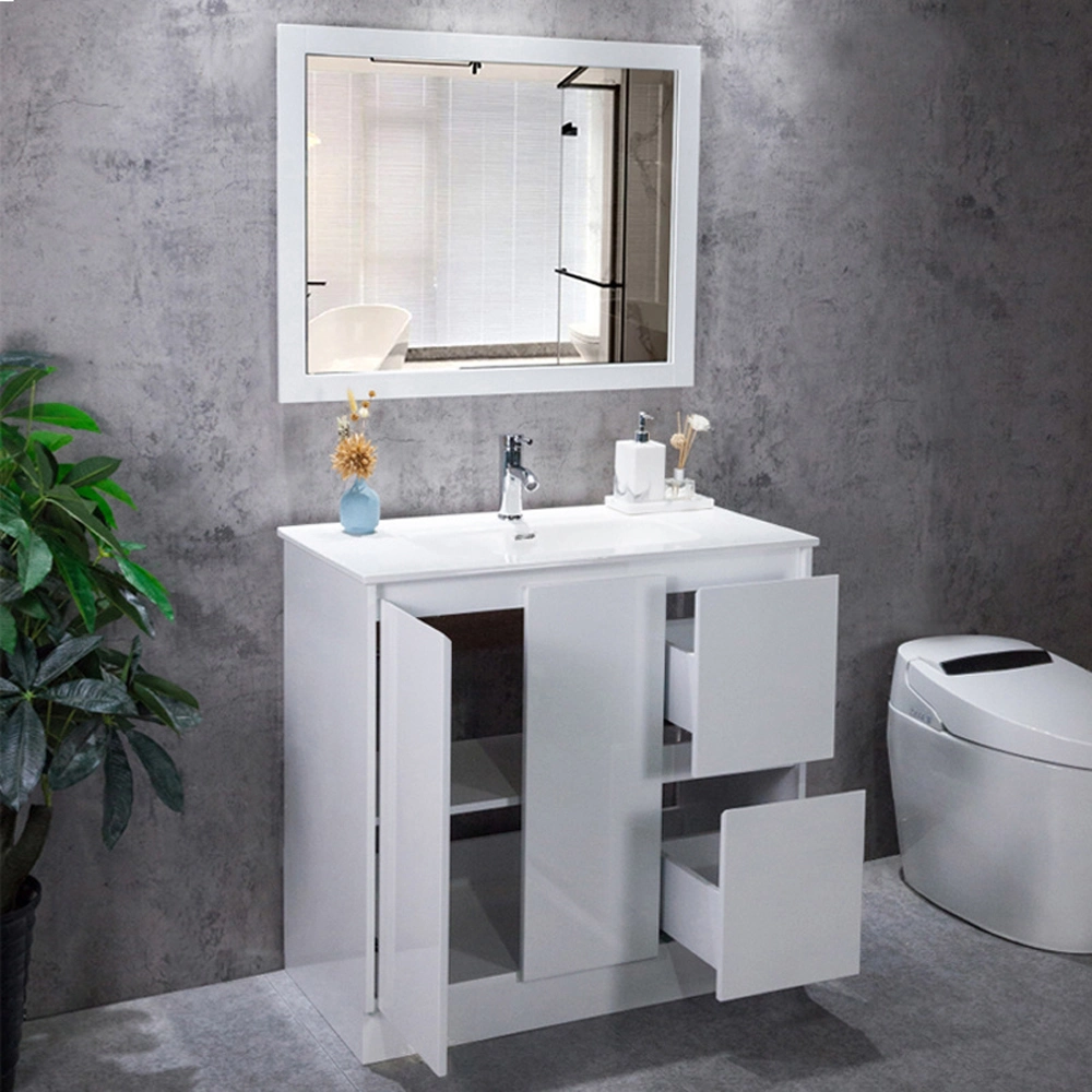 PVC High-Quality Glossy Bathroom Cabinet Bathroom Vanities