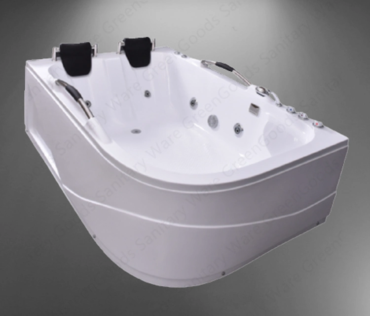 ABS Custom Made High Quality Luxury 67 Inch Acrylic Freestanding Jacuzzi Soaking Tub 2 Persons Jet Whirlpool Bathtub