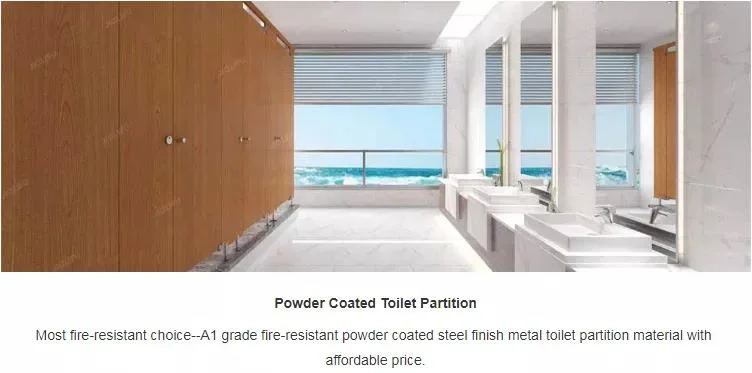 Waterproof Compact Cubicle HPL Toilet Partition Wall