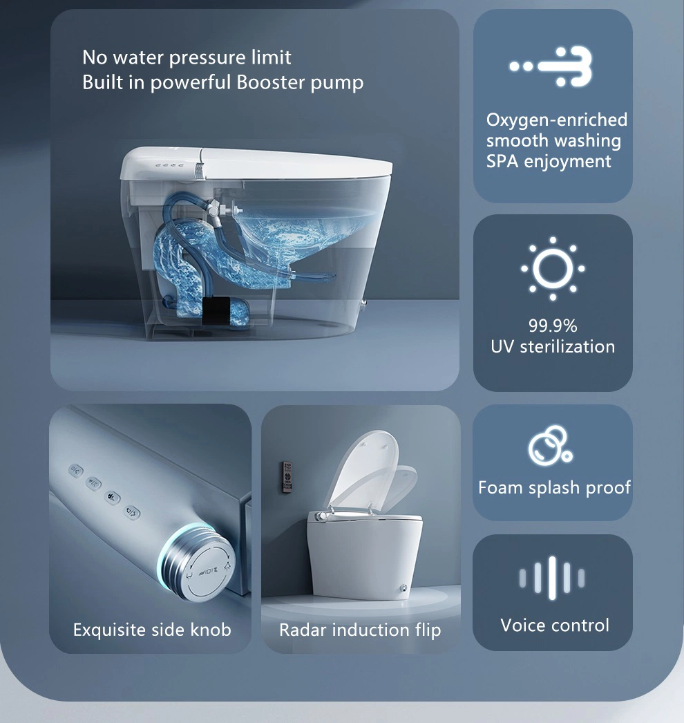 Bathroom Automatic Smart Intelligent Toilet Auto