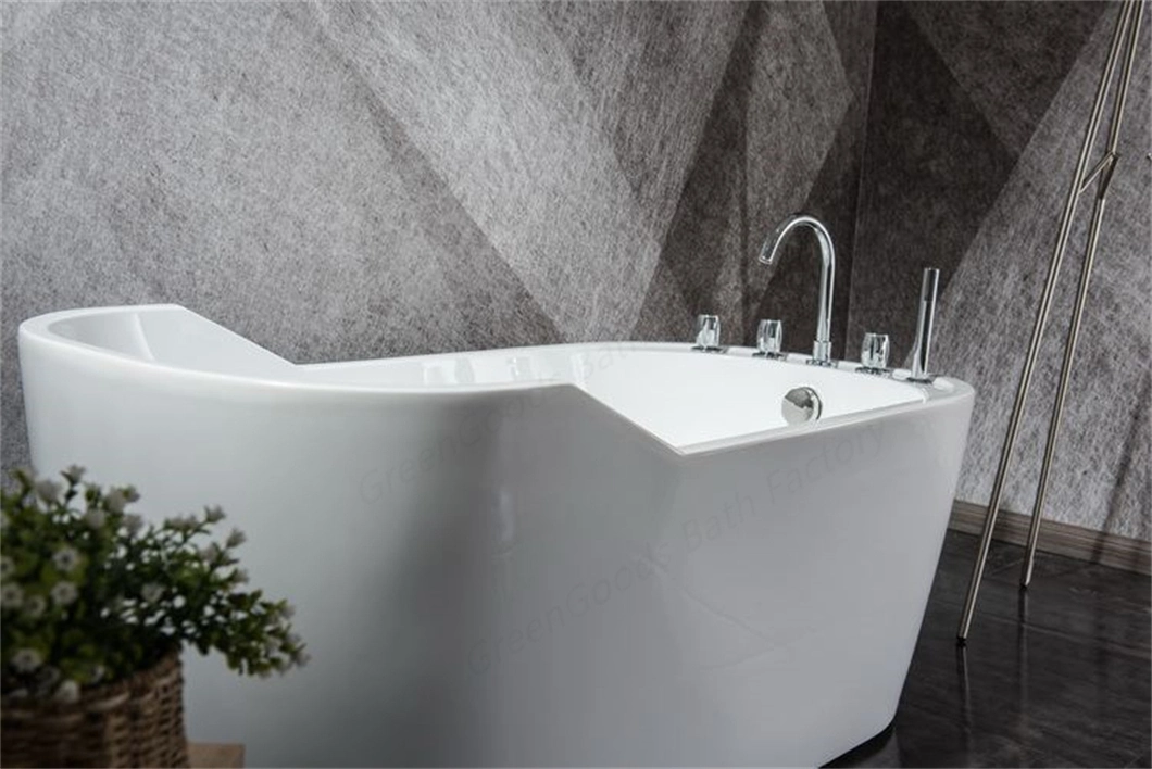 Modern Simple Household Large Independent Acrylic Freestanding Bathtub