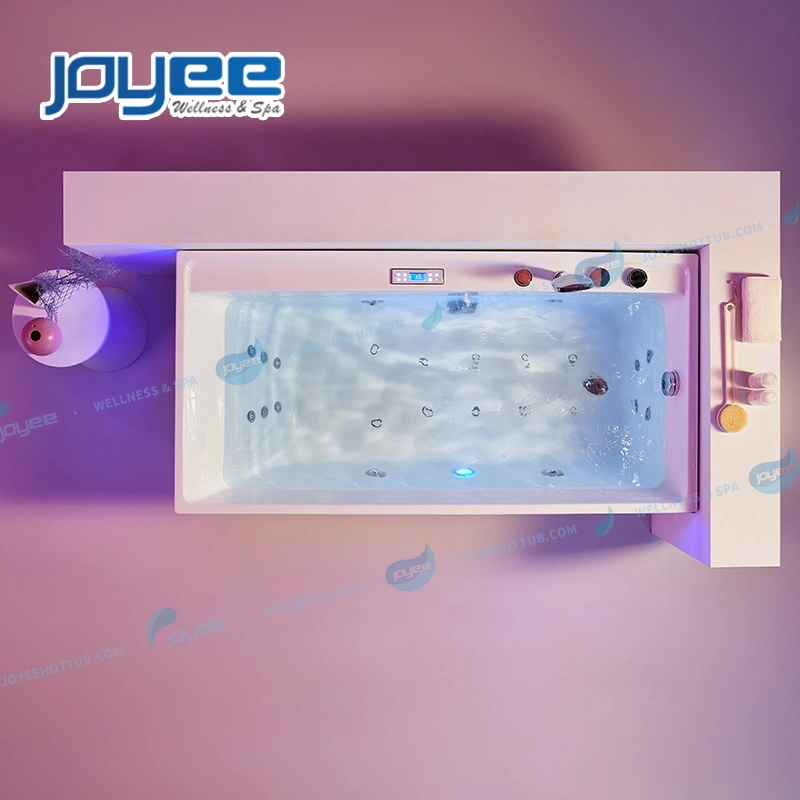 Joyee One Person Acrylic Jet Whirlpool Bathtub with Bluetooth Music for Shower Bath