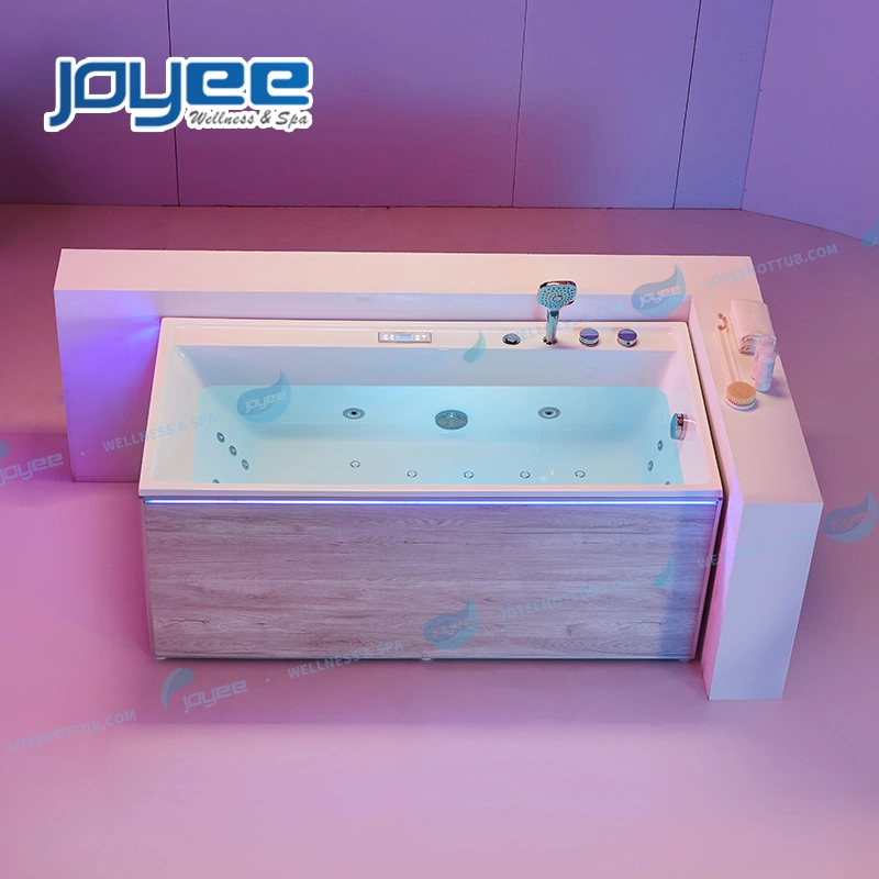 Joyee One Person Acrylic Jet Whirlpool Bathtub with Bluetooth Music for Shower Bath