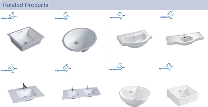 Semi-Counter Bathroom Ceramic Cabinet Basin Hand Washing Sink
