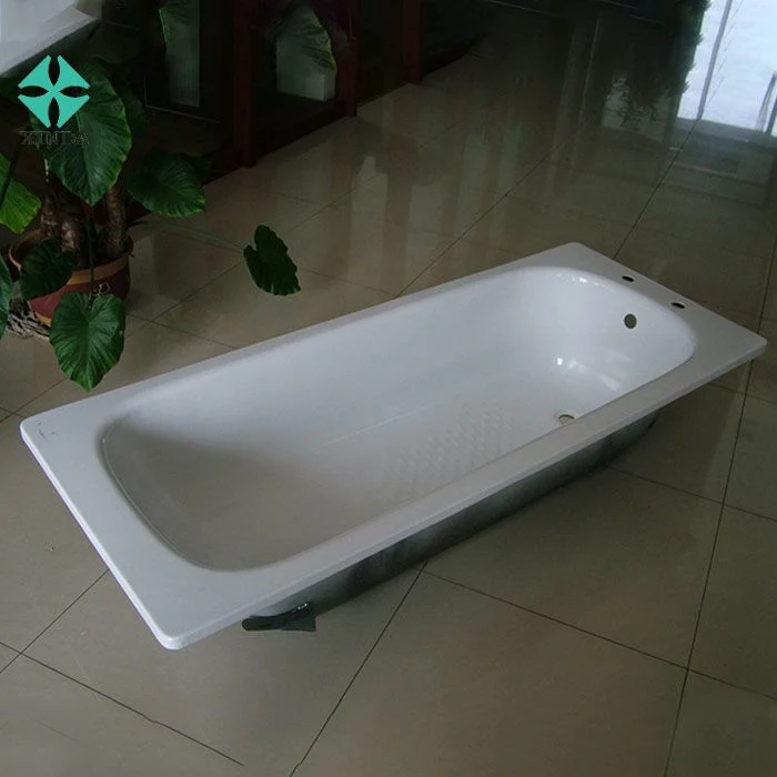 Steel Enamel Shower Bathtub with Tap Hole Nigeria Bath