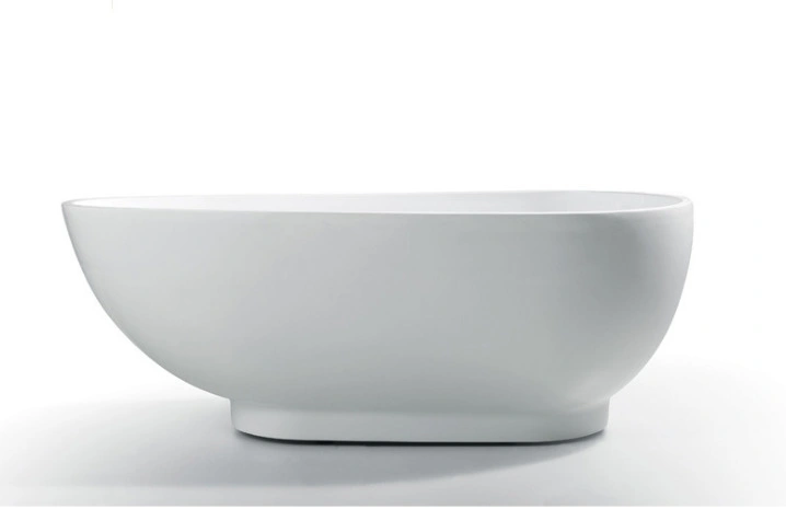 Ordinary Acrylic 1.5m Freestanding Oval Bathtub with Faucet Five-Piece Set for Sale