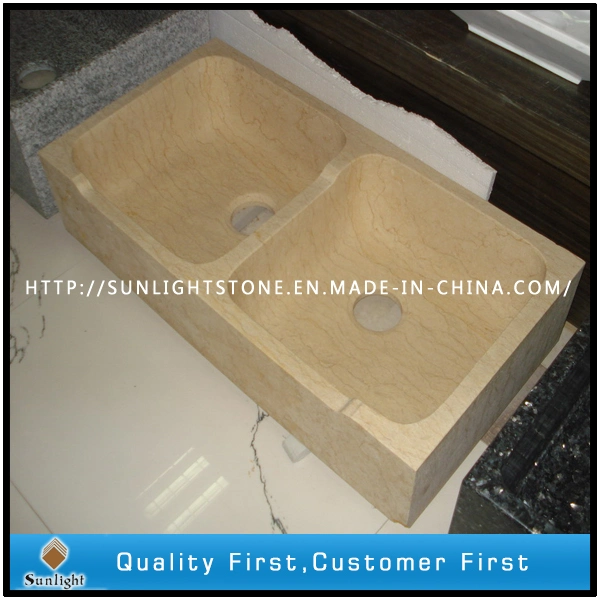 Natural Round Yellow Onyx Marble Sink for Kitchen and Bathroom