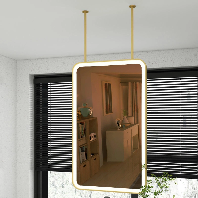 Suspended Hanging Mirror Rectangular Hanging Rod Smart Bathroom Mirror