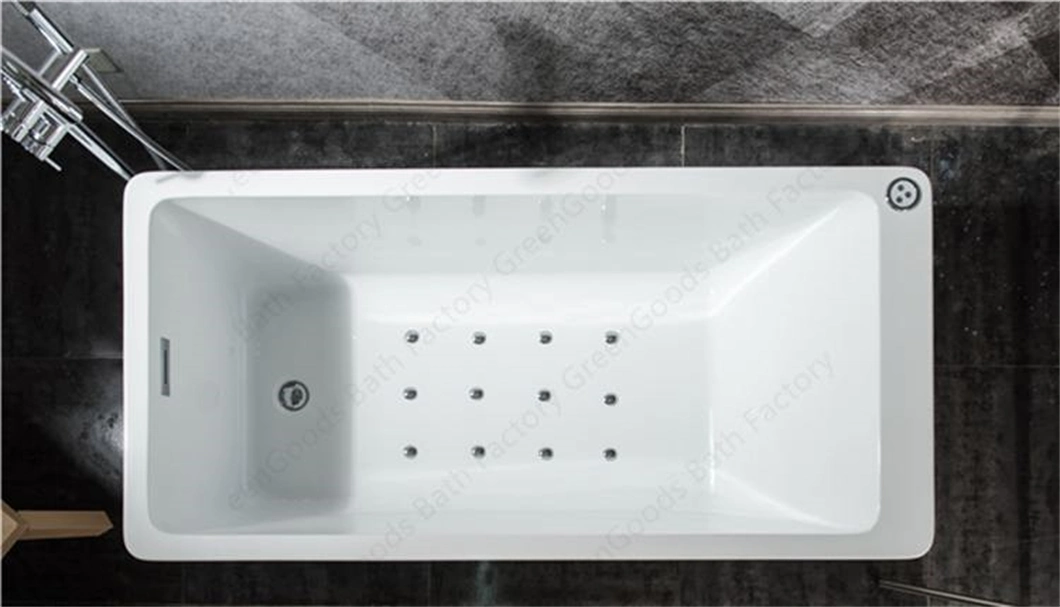 CE Foshan High Qualiti Sanitary SPA Free Standing Bath Tub Air Jets Whirlpool Massage Bathtub