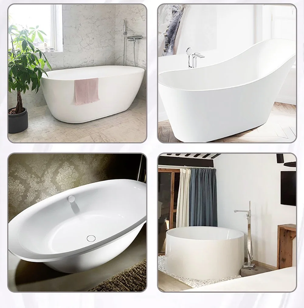 Strong Constant Temperature Performance European Bath Jacuzzi Arc Stand Independent Bathtub