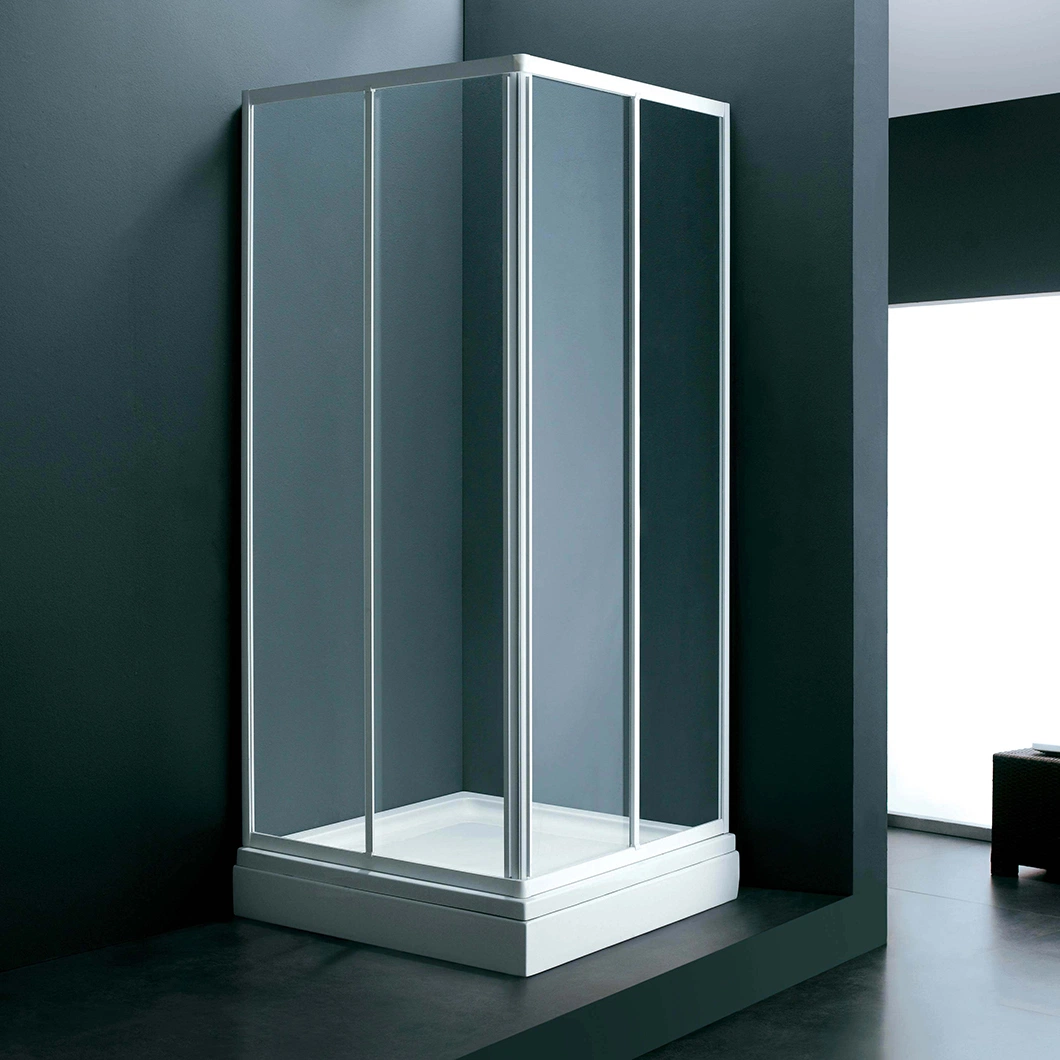 Qian Yan Bath Glass Doors China 62 Inch Wide Ultra Luxury Aluminum Shower Room Manufacturing OEM Custom Square Tray Shape Luxury Aluminum Walk-in Steam Showers