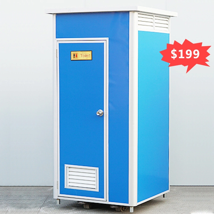 Prefab Mobile Toilet Quick Built Metal High Strength Easy Assembal Residential Steel Portable Toilets