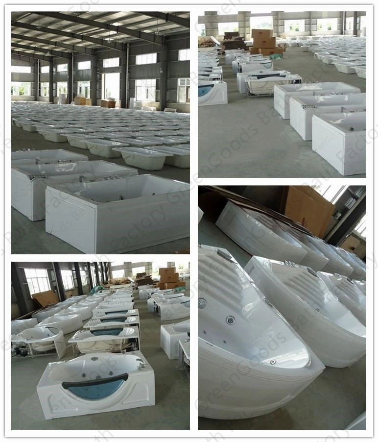 ABS Custom Made High Quality Luxury 67 Inch Acrylic Freestanding Jacuzzi Soaking Tub 2 Persons Jet Whirlpool Bathtub