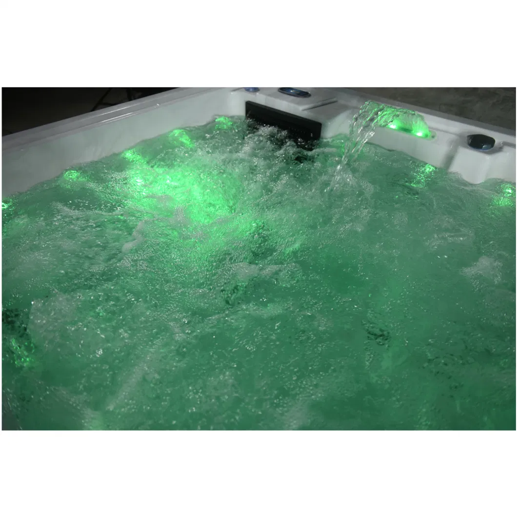 Made in China Cheap Price Acrylic Hydromassage Square Jacuzzi Bath Whirlpool Massage Bathtub SPA Hot Tub