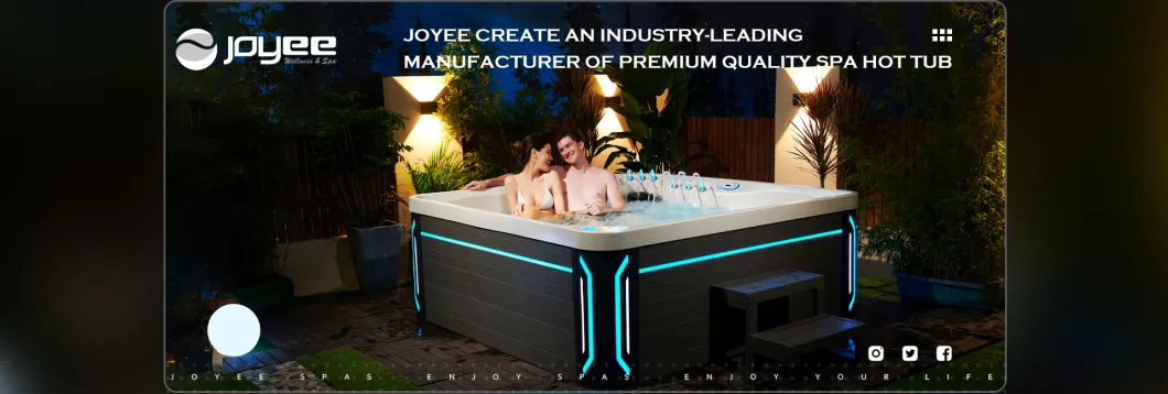 Joyee Sexy Massage SPA Outdoor Acrylic 6 Persons Hot Tub