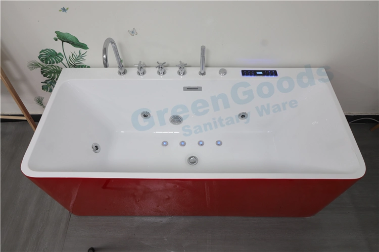 Luxury Freestanding Tub USA Massage Micro Bubble Jet Whirlpool Bathtub with Newest Function