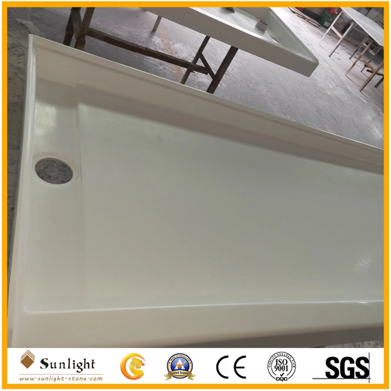 72X34X4.75 Cultured Marble Shower Pans/Base/Pan/Tray for USA Hotel Project