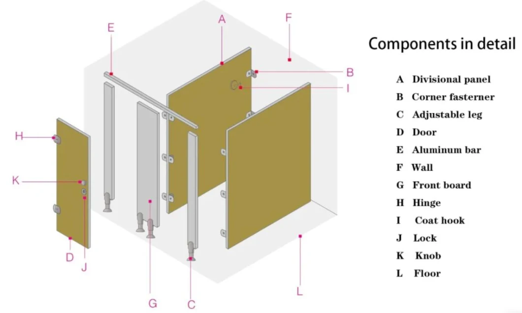 Stainless Steel Toilet Partitions Toilet Partition Commercial Hotel Partition Wall