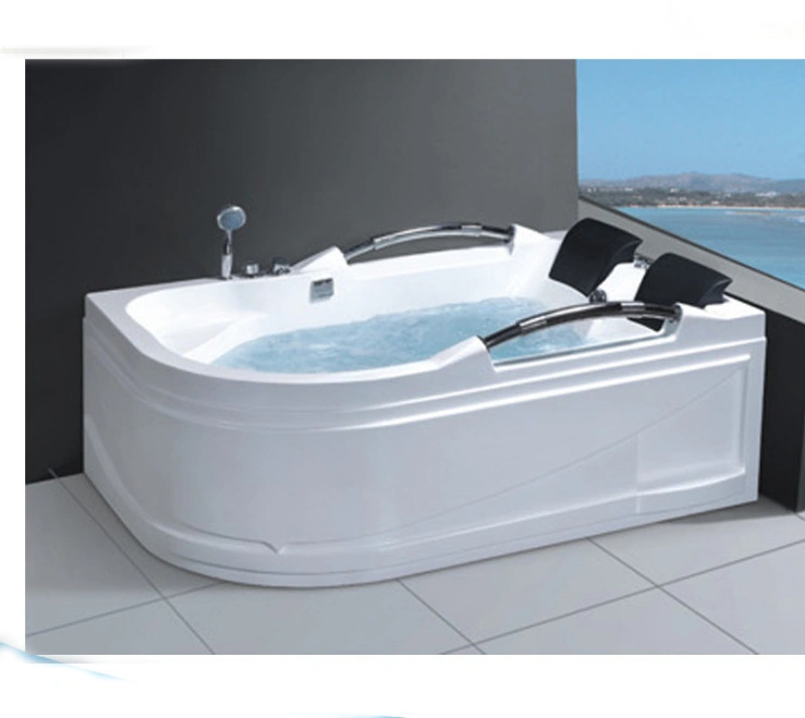 Two People Massage 1700*1100 Bathtub with Pillow and Grab for Wholesale