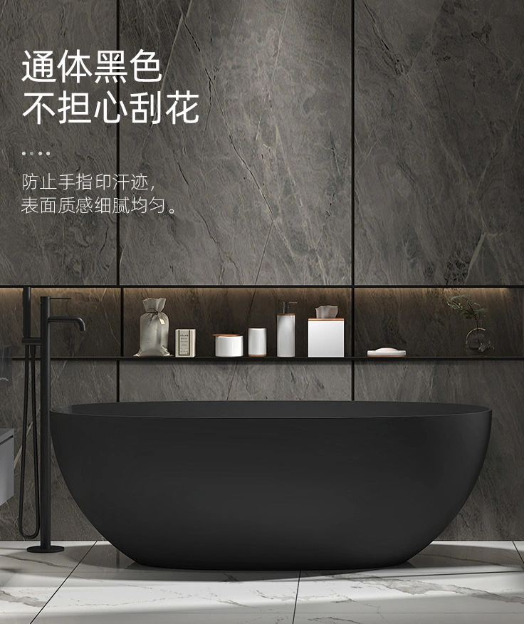 High Quality Artificial Stone Bathroom Bathtubs Furniture White Round Acrylic Bath Tubs