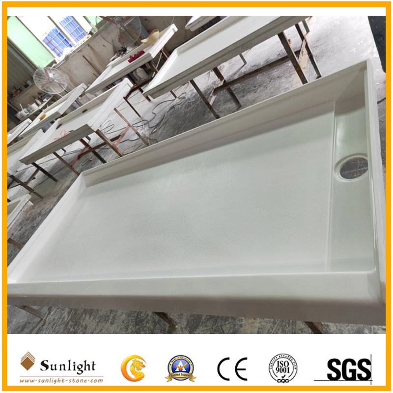 72X34X4.75 Cultured Marble Shower Pans/Base/Pan/Tray for USA Hotel Project