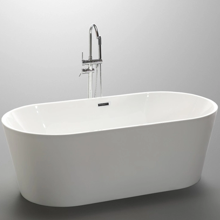 Rectangle Freestanding Thin Edge Acrylic Bathtub Sanitary Simple Wholesale Cheap Small 1.5m Freestanding Embedded