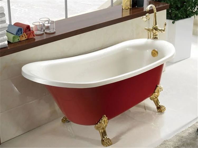 Acrylic Free Standing Soaker Bathroom Rectangle Bathtub Shower and Soaking Bath Tub