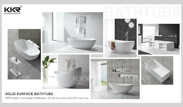 Bathroom Furniture Solid Surface Freestanding Bathtub