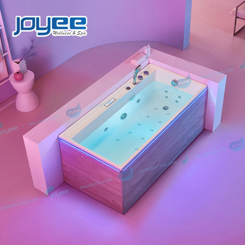 Joyee One Person Acrylic Jet Whirlpool Bathtub with Bluetooth Music for Shower Bath