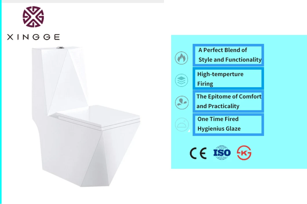 Modern High Standards Toilet Cheap Sanitary Ware Ceramica Wc Commode Siphonic One Piece Toilet