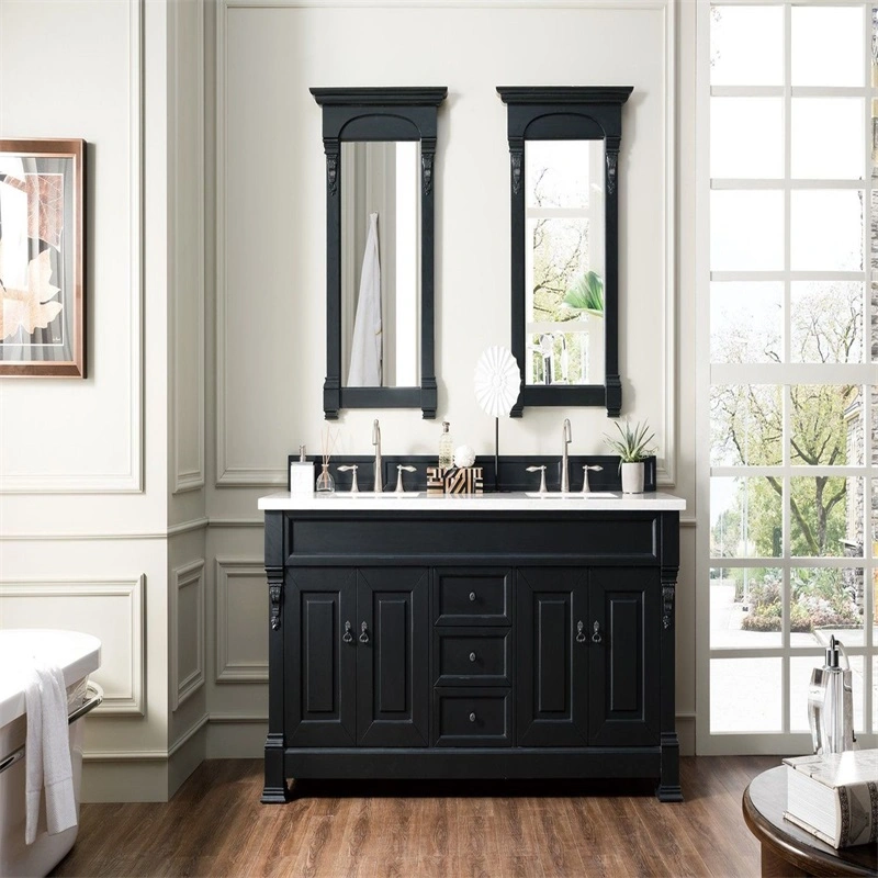 Modern Single Vanity Wash Basin Bathroom Cabinets with Smart Mirror