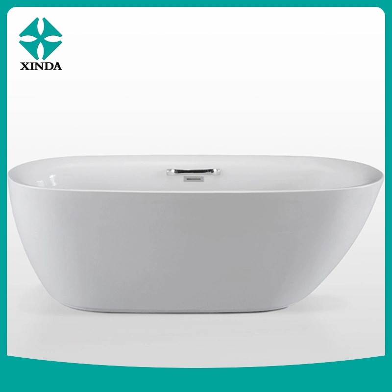 Competitive Price Independent Free Standing Acrylic Bathtub with Shower Faucet