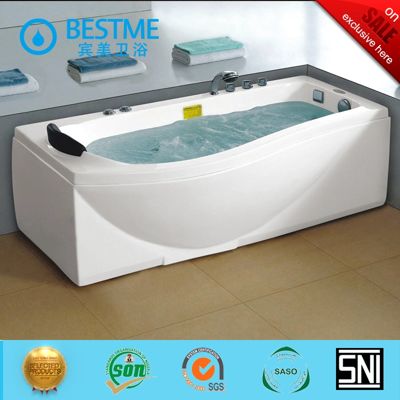 Foshan Economic Free Standing Single People Massage Bathtub (BT-A1007)