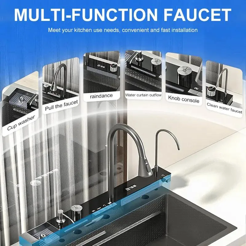 Hot and Cold Conditioning Faucet Smart Kitchen Sink