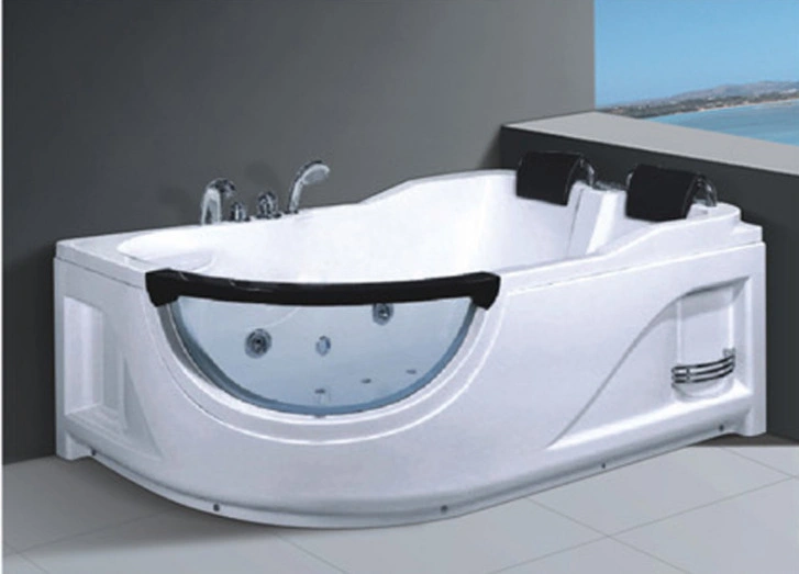 Two People Massage 1700*1100 Bathtub with Pillow and Grab for Wholesale