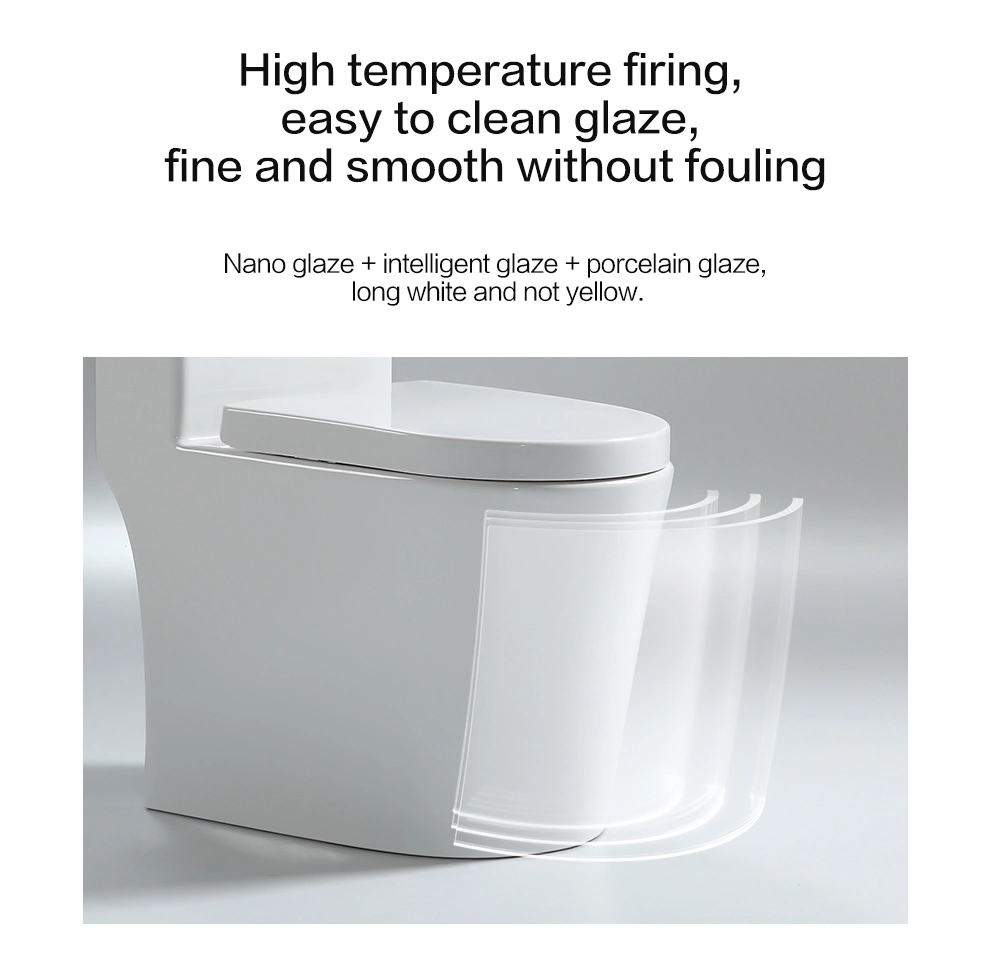 Bto Ceramic One-Piece Siphonic Commode Wholesale Bathroom White Bathroom Toilet