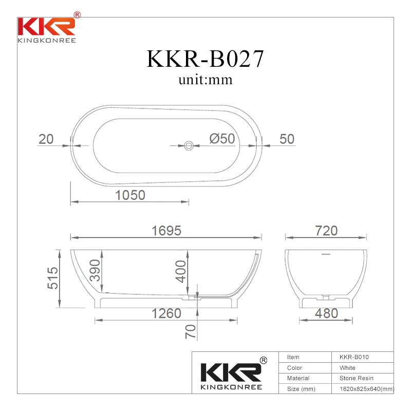 Wholesale Big Two Person Smooth Solid Surface Shower Bathtub