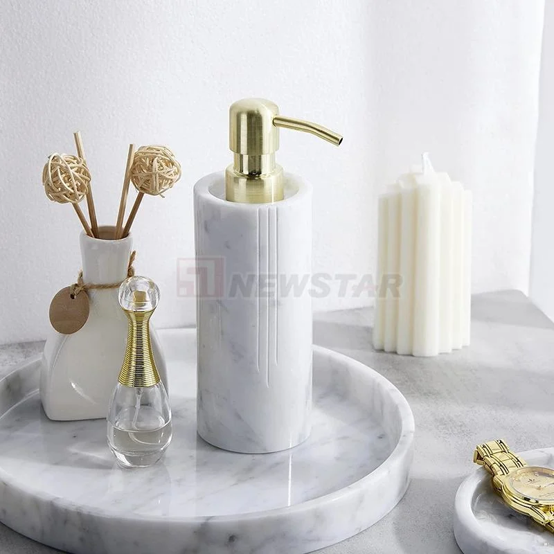 Newstar Nordic Living Room Sofa TV Ramadan Round Marble Tray Bathroom Accessories Set Shower Tray