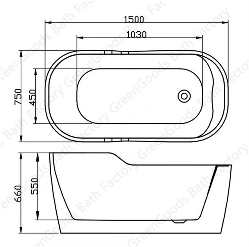 Hot Sale Wholesale Custom Amazon Mobile Unique Acrylic Freestanding Bathtub