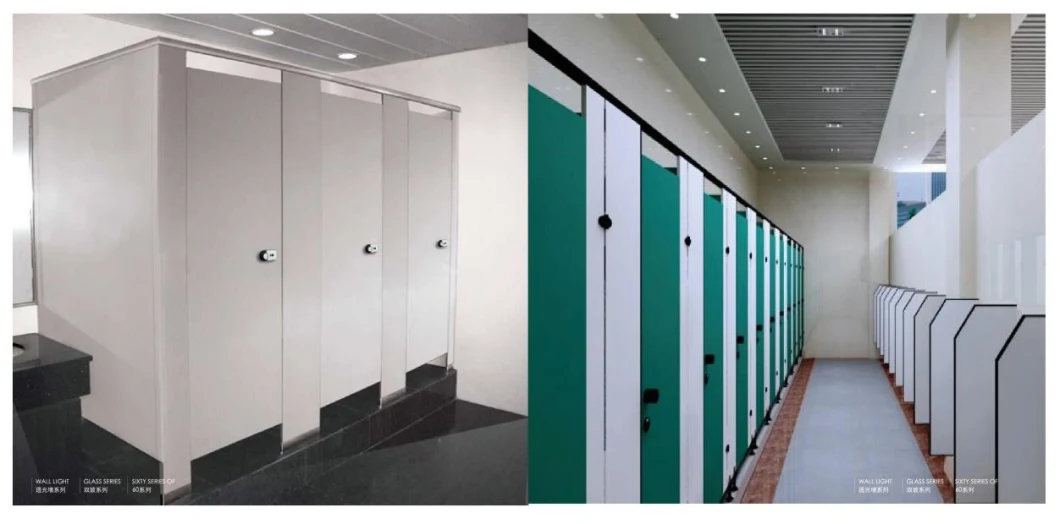 2022 Commercial Bathroom Partition Walls Fireproof Toilet Partition Hardware Scratch Resistant Cheap Partition Wall